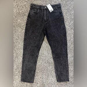 H&M teens Black Acid Wash Jeans